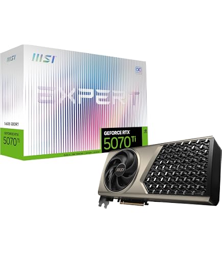 MSI Gaming RTX 5080 16G Expert OC Graphics Card (16GB GDDR7,256